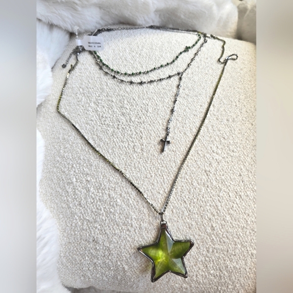 NWT!! Free People, Starlight Starlight LongLayered Necklace, NEW! - Picture 2 of 7